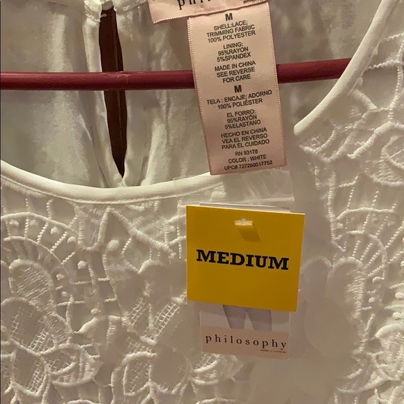 NWT Philosophy Lace Top, Size Medium - Picture 8 of 10